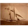Image 1 : Schooner Yacht America in Vineyard Sound Sepia Tone Photo Print