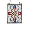 Image 2 : Victorian Style Stained Glass Window Hanging Art Panel