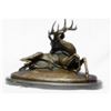 Image 2 : Recumbent Stag Deer Hunt Club Bronze Sculpture