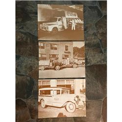 Vintage Coca Cola, Coke Trucks Sepia Tone Photo Prints