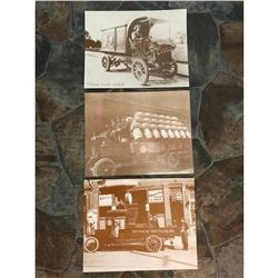 Vintage Beer Delivery Trucks Sepia Tone Photo Prints