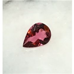 Natural Pink Pear Faceted Tourmaline Gemstone