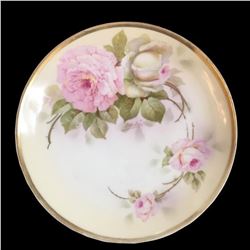 Royal Rudolstadt Prussia Rose Motif Plate