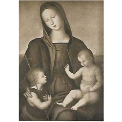 Vintage c1920â€™s Half-tone Print, #328 Madonna Casa Diotalevi