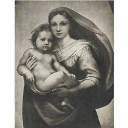 Vintage c1920â€™s half-tone print, #322B From Painting by Raphael