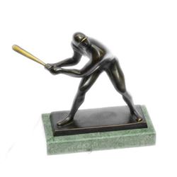 Modern Baseball Bronze Sculpture, Sports Team Trophy