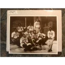1880's Tuskegee Institute Baseball Team Sepia Tone Photo Print