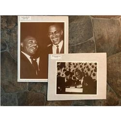 Martin Luther King & Malcolm X Sepia Tone Photo Prints