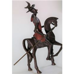 After Dali, Don Quixote Abstract Bronze Sculpture