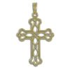 Image 1 : Ornate 14kt Gold Plated Cross Pendant