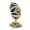Image 2 : Russian Royal Cross Jewel Trinket Box Photo Egg