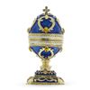 Image 4 : Russian Royal Cross Jewel Trinket Box Photo Egg