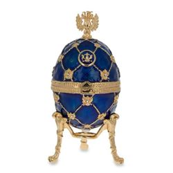 Russian Coat of Arms Trinket Jewel Box Egg