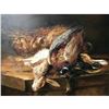 Image 2 : Still Life, After the Hunt, Rabbit & Pheasant Oil Painting