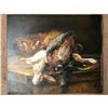 Image 3 : Still Life, After the Hunt, Rabbit & Pheasant Oil Painting
