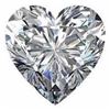 Image 1 : 4ct Heart Facet Russian Cubic Zirconia Diamond Simulant