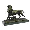 Image 2 : Hunting Dog Retriever & Rabbit Trophy Bronze Sculpture