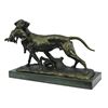 Image 5 : Hunting Dog Retriever & Rabbit Trophy Bronze Sculpture