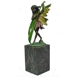 Little Fairy Bronze Bookend Sculpture