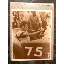 James Dean Race Car Sepia Tone Photo Print