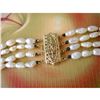 Image 5 : Vintage 4-Strands Freshwater Rice Pearls 19" Necklace
