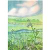 Image 1 : 1920's Forget-Me-Not Color Lithograph Print
