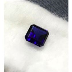 2ct Ceylon Blue Square-Cut Sapphire Simulant Gemstone