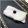 Image 2 : 2ct Ceylon Blue Square-Cut Sapphire Simulant Gemstone