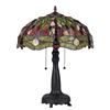Image 2 : Tiffany-style Stained Glass Dragonfly Table Lamp