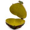 Image 4 : Floral Heart Shaped Butterfly Jewel Trinket Box