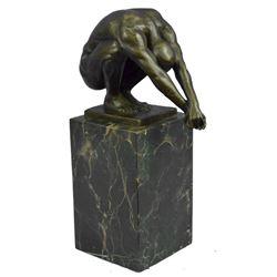 Olympic Man, Athlete, Swimmer Male Diving Bronze Sculpure