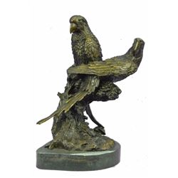 Vienna Style Parrot Birds Bronze Sculpture