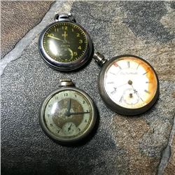 Group of Vintage Hobbyist Pocket Watches, Parts Repair
