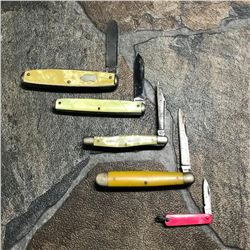 Vintage Mid Century Celluloid Pocket Knives