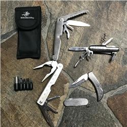 Lot of Winchester Pocket Knives, Multi Tools