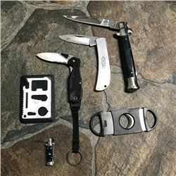 Group of Pocket Knives, Multi Tools