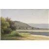 Image 1 : Attributed to Max Eglau, Hills & Lake Painting