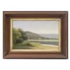 Image 2 : Attributed to Max Eglau, Hills & Lake Painting