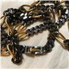 Image 4 : Monet Gunmetal & Gold Chain Links 36" Necklace