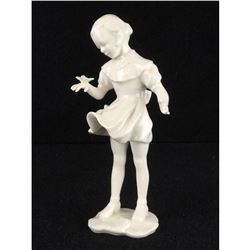 Vintage Hutschenreuther Hans Achtziger Germany Butterfly Girl Porcelain Figurine