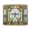 Image 2 : Tiffany-style Victorian Folding Fireplace Screen