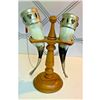 Image 5 : Vintage Mid-century Russian Dagestan Drinking Horn Set