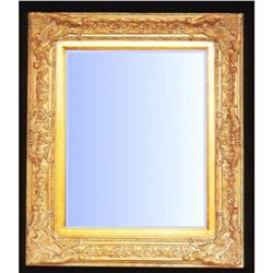 Ornate Gold Gilt Beveled Mirror