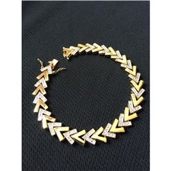 Art Deco-style Gold & Diamond Bracelet