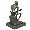 Image 3 : After Rodin's Thinker, Skeleton Thinker Bronze Sculpture