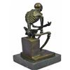 Image 4 : After Rodin's Thinker, Skeleton Thinker Bronze Sculpture