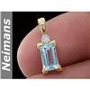 Image 1 : Certified 9.50 ct Sapphire & Diamond Pendant 14kt Gold