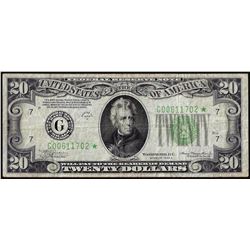 1934A $20 Federal Reserve Star Note Chicago