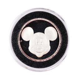 Rarities Mint Disney Mickey "Be Happy" 1/4 oz. .999 Fine Silver Round