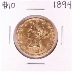 1894 $10 Liberty Head Eagle Gold Coin
